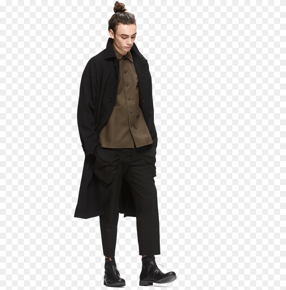 Standing, Long Sleeve, Sleeve, Clothing, Coat Png