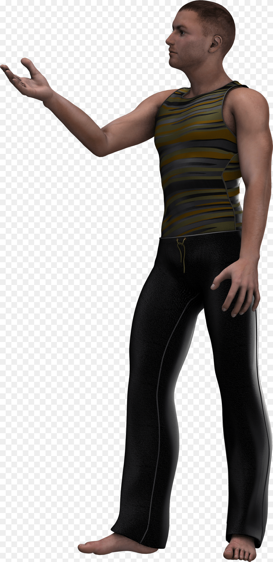 Standing, Adult, Person, Pants, Hand Free Png