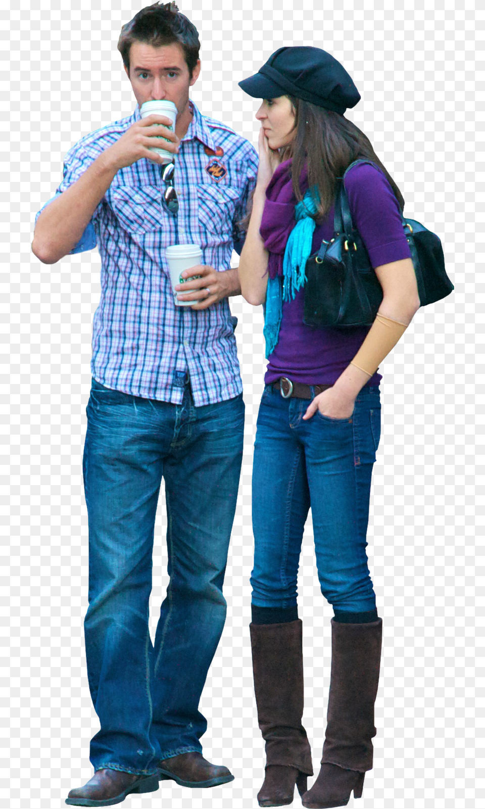 Standing Charlie Bruzzese People Drinking Coffee, Teen, Female, Jeans, Clothing Free Transparent Png
