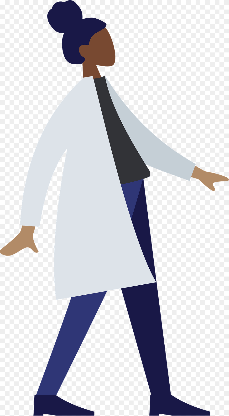 Standing Clipart, Lab Coat, Clothing, Coat, Person Png
