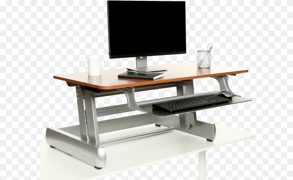 Standing Desk Inmovement Standing Desk, Computer, Furniture, Electronics, Table Png Image