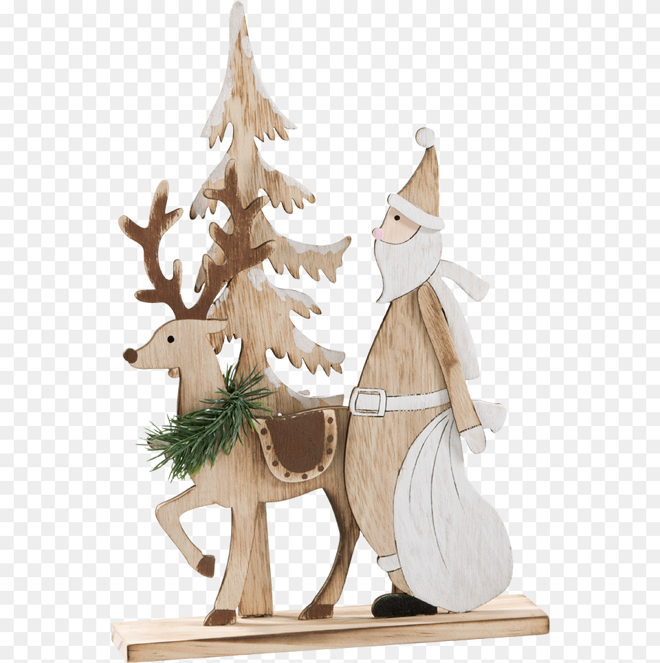 Standing Figure Winter Walk Christmas Tree, Wood, Plywood, Plant, Woman Free Transparent Png