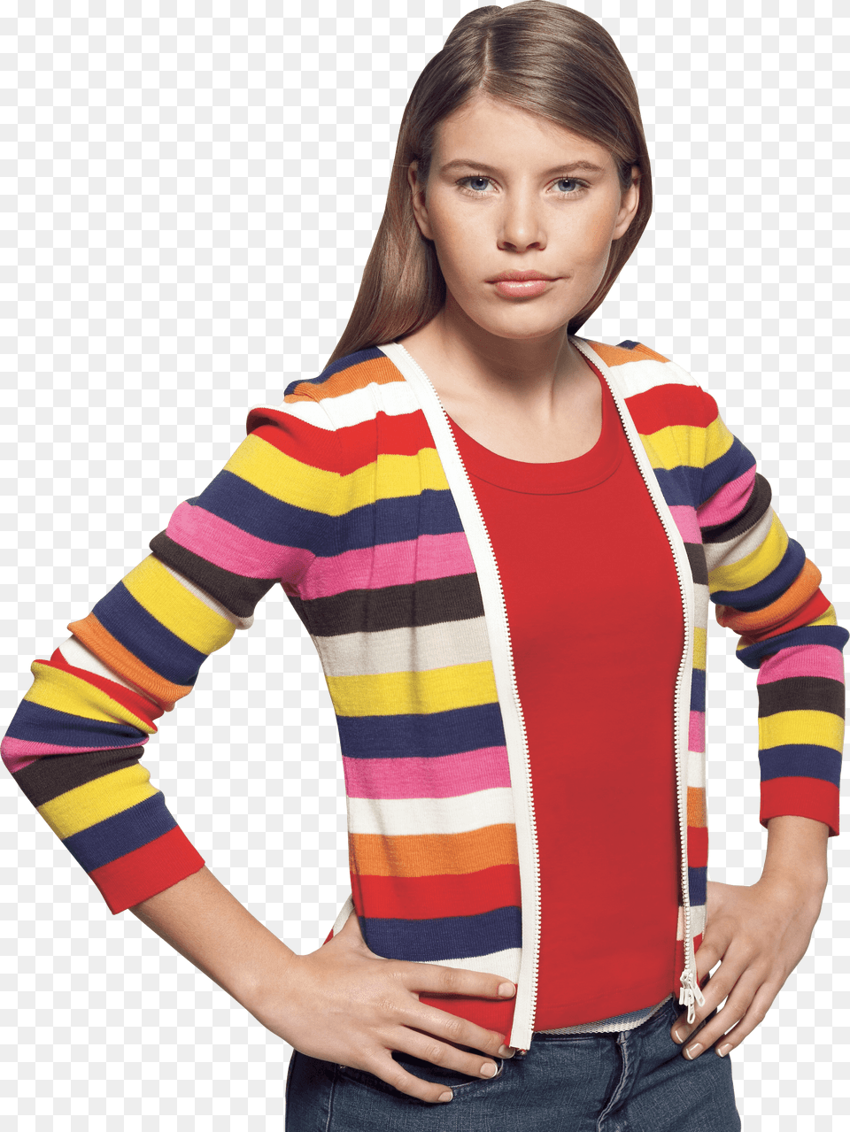 Standing Girl Hq Woman, Clothing, Knitwear, Sweater, Adult Png Image