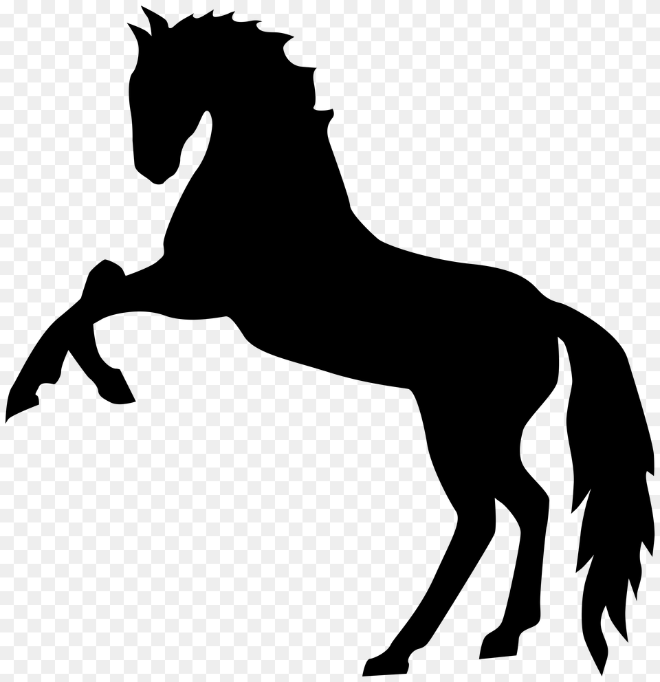 Standing Horse Silhouette Clip Art Cross, Symbol Png Image