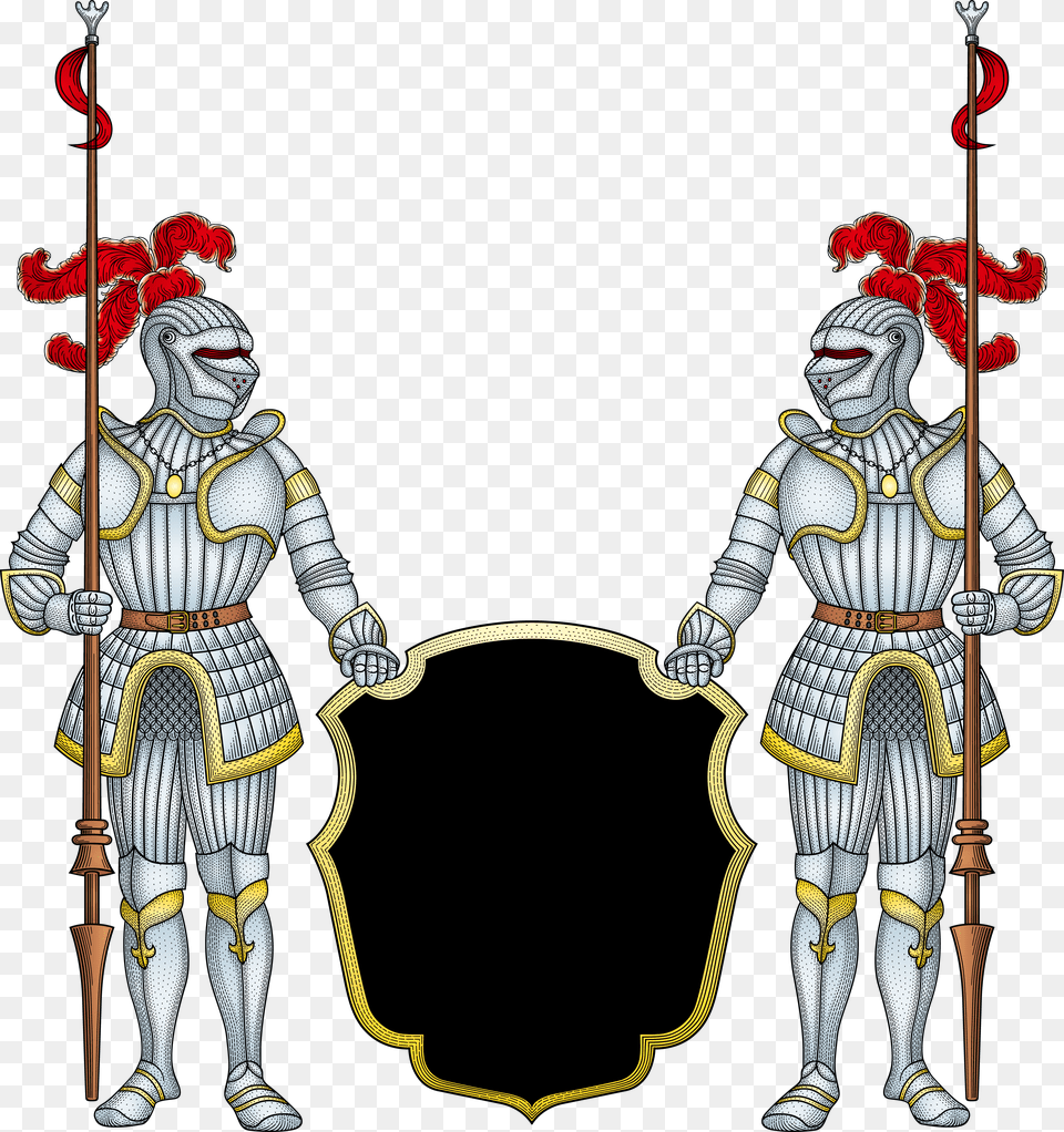 Standing Knight Medieval Armor Statue Vector Clip Art Free Png Download