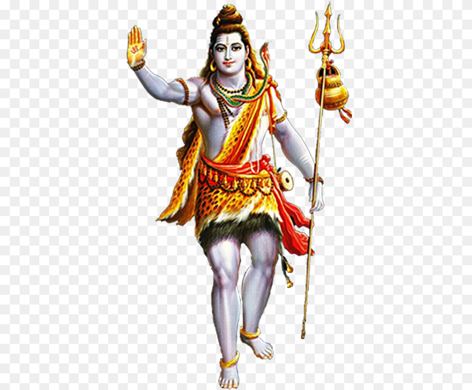 Standing Lord Shiva With Trisul Shiva, Adult, Person, Female, Woman Free Png
