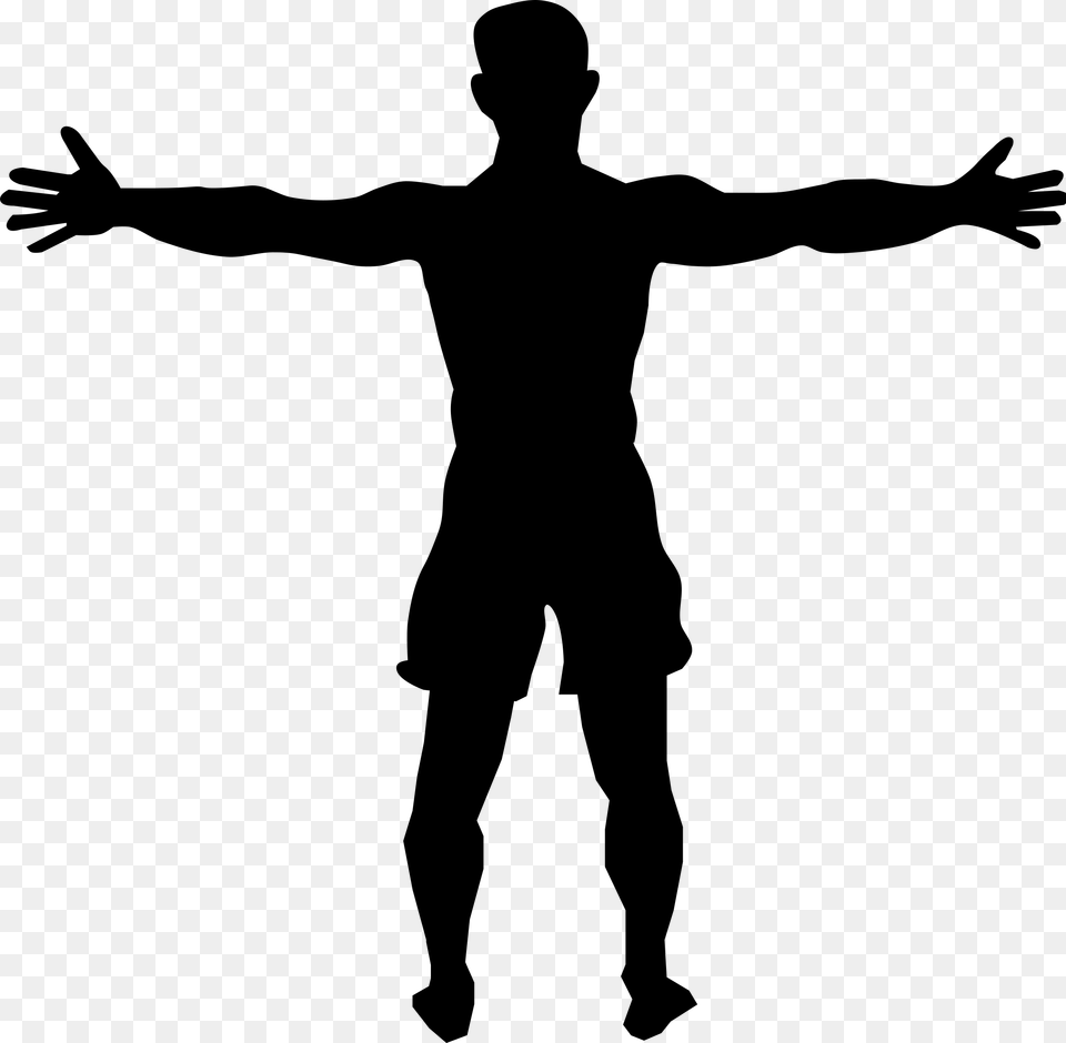Standing Man Wingspan Icons, Gray Free Png Download