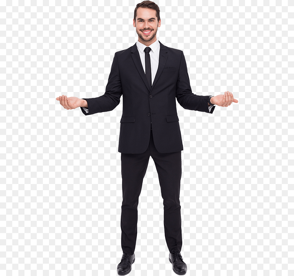 Standing Man With White Background Man In Suit, Accessories, Tie, Tuxedo, Formal Wear Free Transparent Png