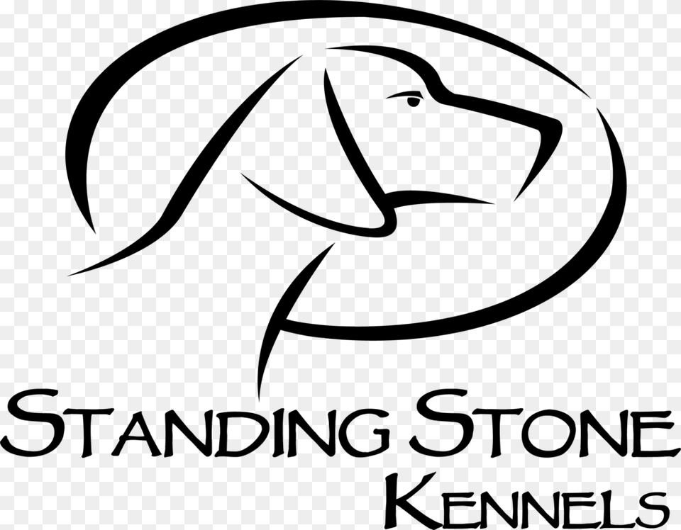 Standing Stone Kennels Final Logo Bw, Gray Free Transparent Png