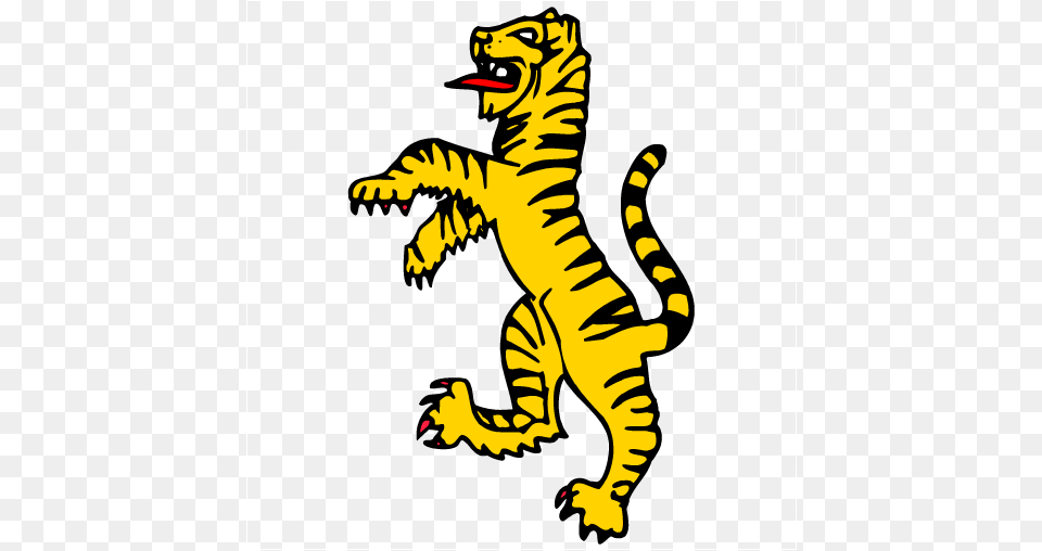 Standing Tiger Clipart Tiger Cat Clip Art Tiger Standing Up Drawing, Baby, Person, Animal, Dinosaur Free Png Download