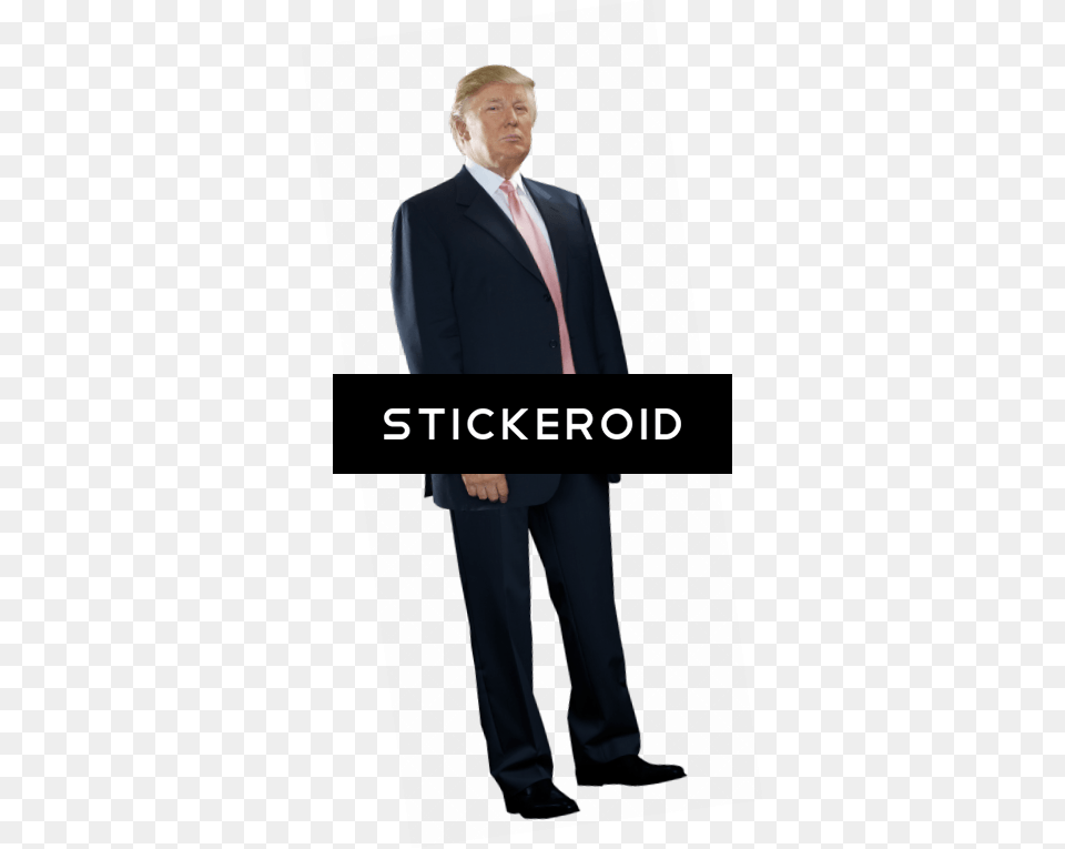 Standing Trump, Tuxedo, Clothing, Suit, Formal Wear Free Png Download