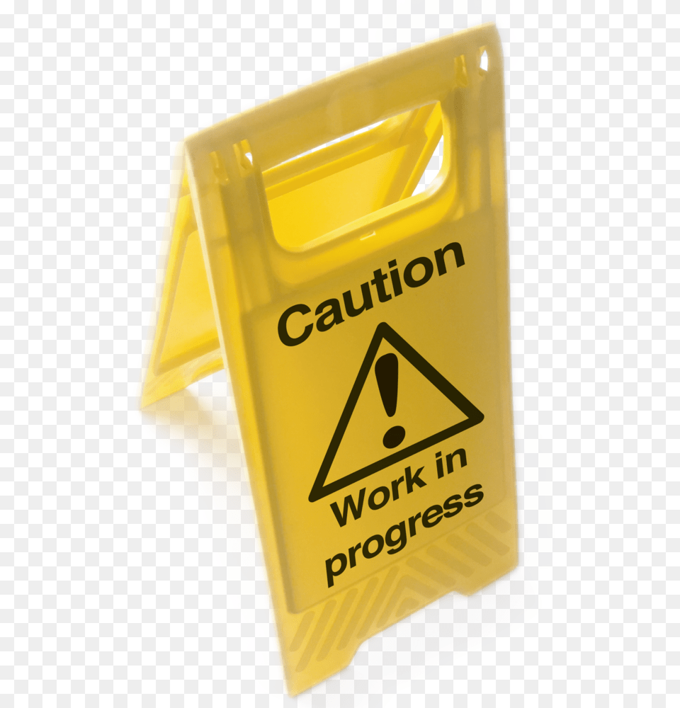 Standing Warning Sign, Plastic, Symbol, Car, Transportation Free Png Download