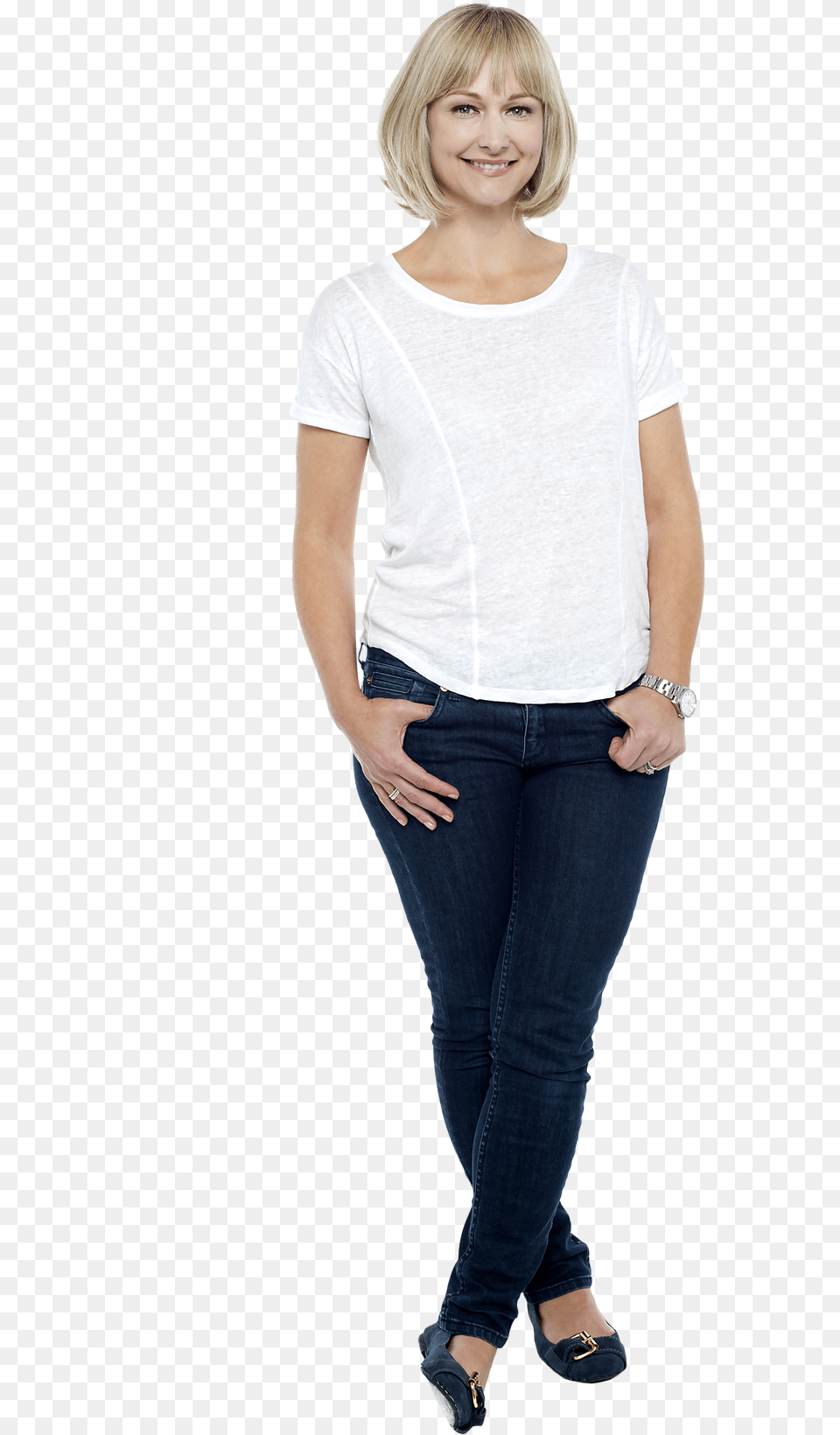 Standing Women Woman Standing Transparent Background, Grass, Plant, Device, Lawn Free Png Download