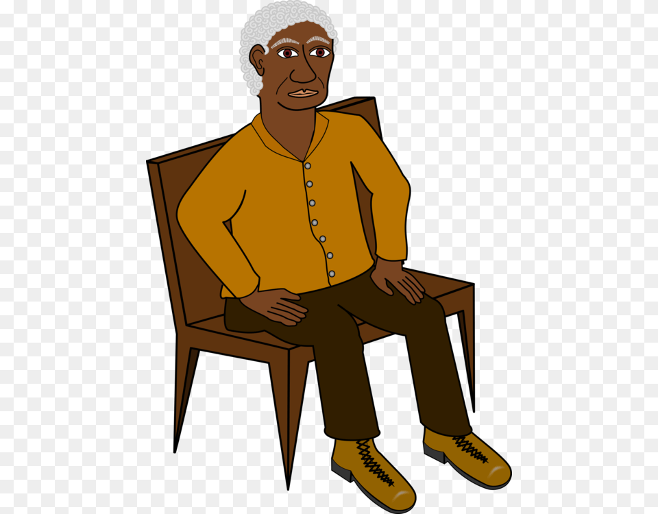 Standinghuman Behaviorart Man Sitting On A Chair Clipart, Adult, Person, Male, Head Free Png