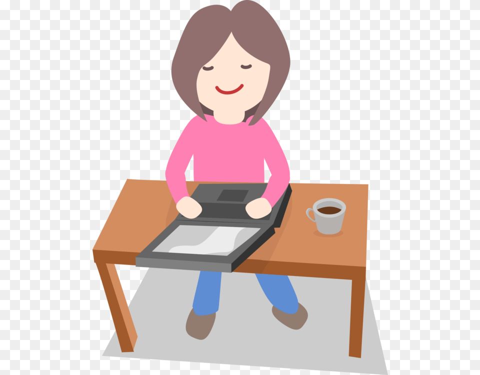 Standingshoulderplay Work On Computer Clipart, Reading, Person, Table, Furniture Free Transparent Png