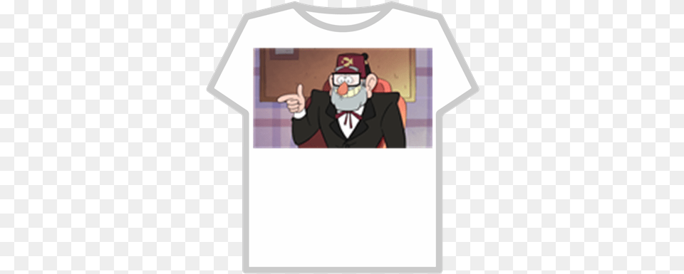 Stanford Pines Grunkle Stan Roblox Iamsanna Roblox Password, Clothing, T-shirt, Person, Shirt Free Png