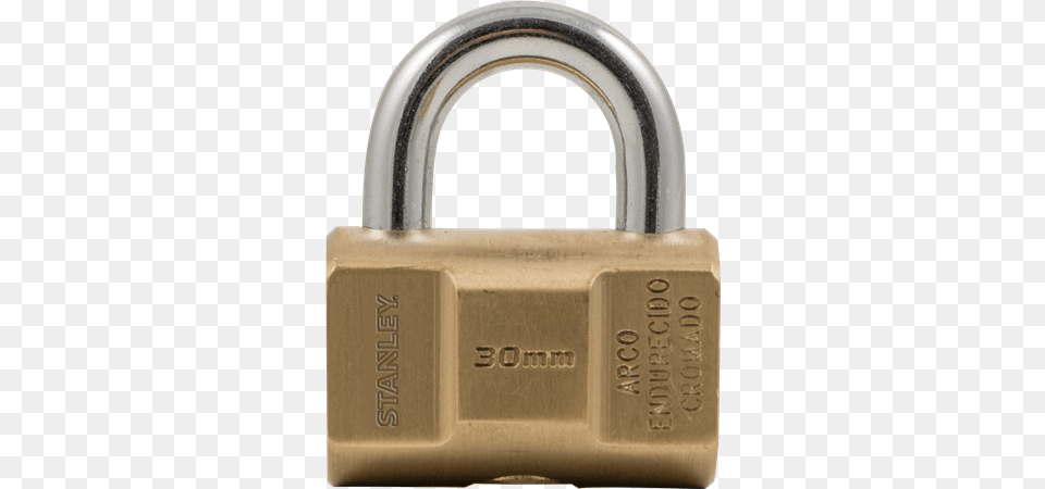 Stanley Barrel Brass Padlock 30 Mm3 Keyss742 045lockshackle Lock Png Image