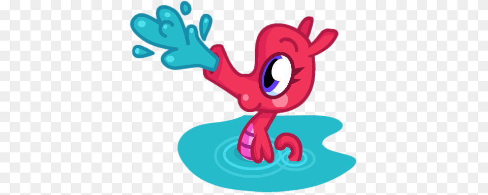 Stanley The Songful Seahorse Spitting Water, Dynamite, Weapon Free Png Download