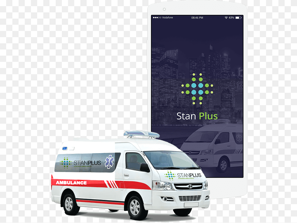 Stanplus Is An On Demand Ambulance Facility That Operates Winger Ambulance, Transportation, Van, Vehicle, Car Png Image