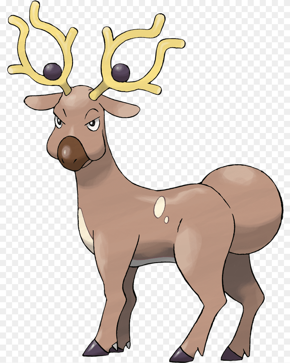 Stantler Pokemon, Animal, Deer, Elk, Mammal Free Png Download