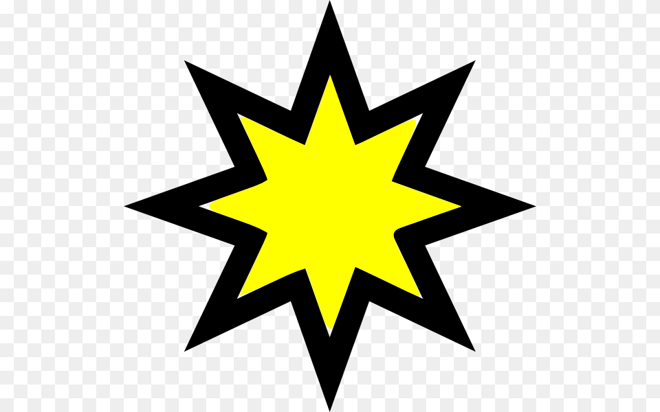 Star 1 Clip Art At Clker Estrella Vector, Star Symbol, Symbol, Cross, Leaf Free Png