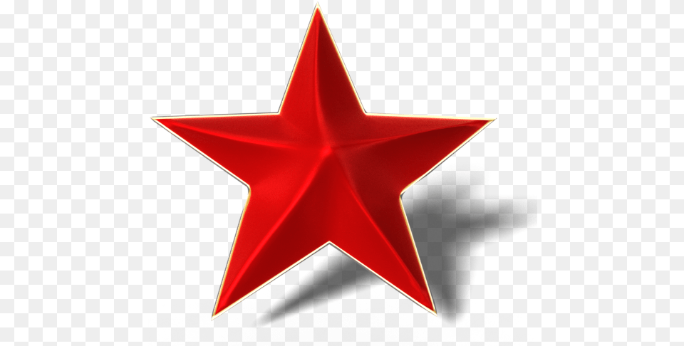 Star 3d Red Glossy Stern 5 Zacken Rot, Star Symbol, Symbol, Animal, Fish Png