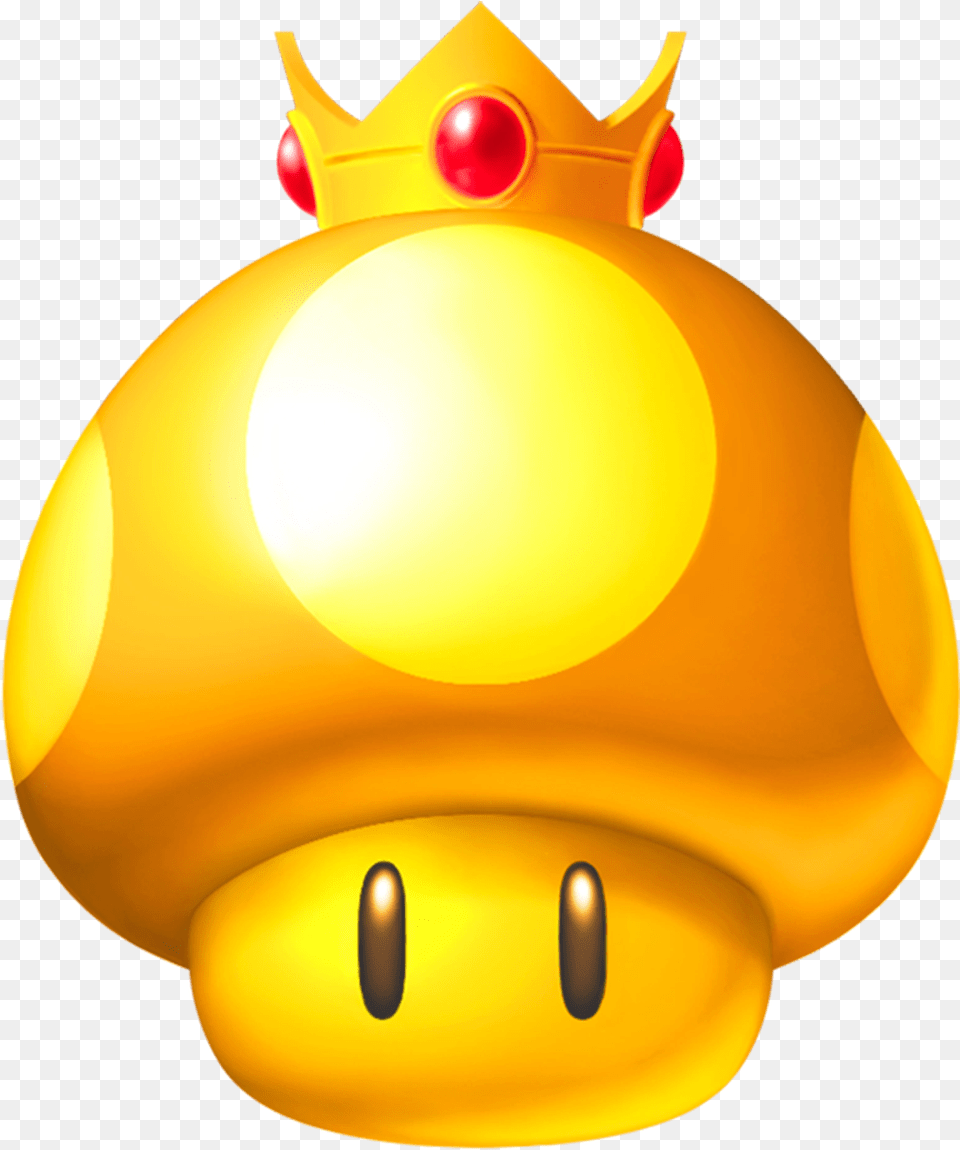 Star Adventure Golden Mushroom Mario Clipart Full Size Mario Kart Gold Mushroom, Lamp, Lighting, Accessories Png Image