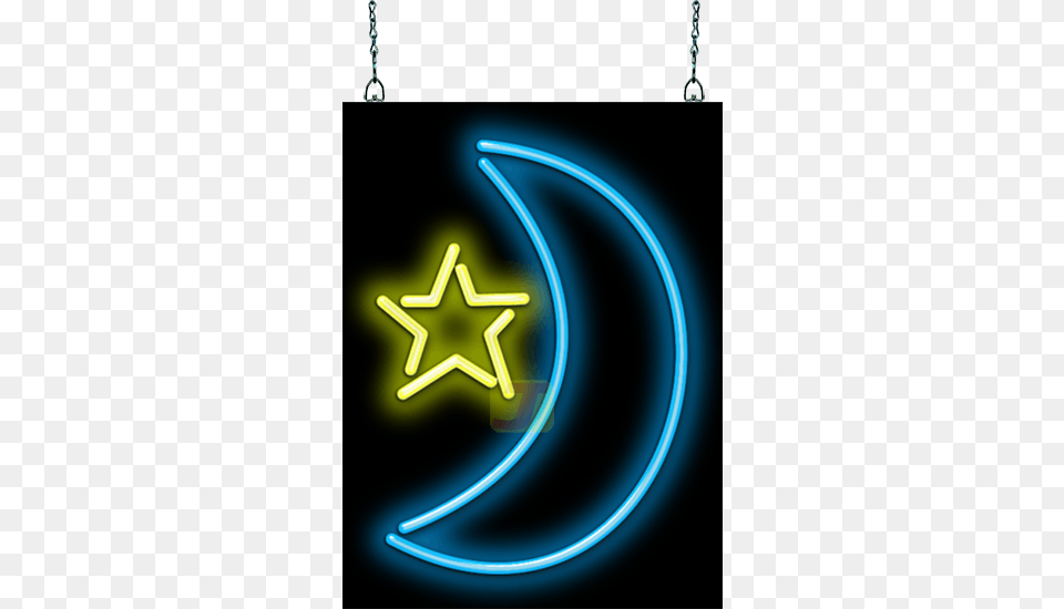 Star Amp Moon Neon Sign Crescent Neon Light Moon Led Neon Signs Art Wall Lighting, Smoke Pipe Png