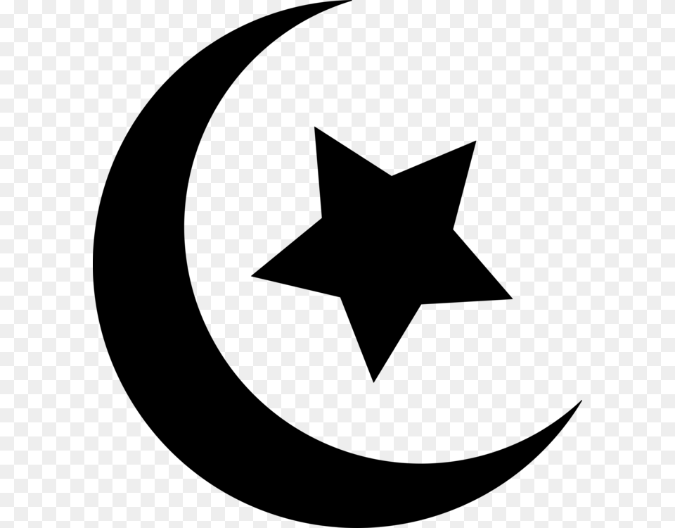 Star And Crescent Symbols Of Islam Computer Icons, Gray Free Png Download