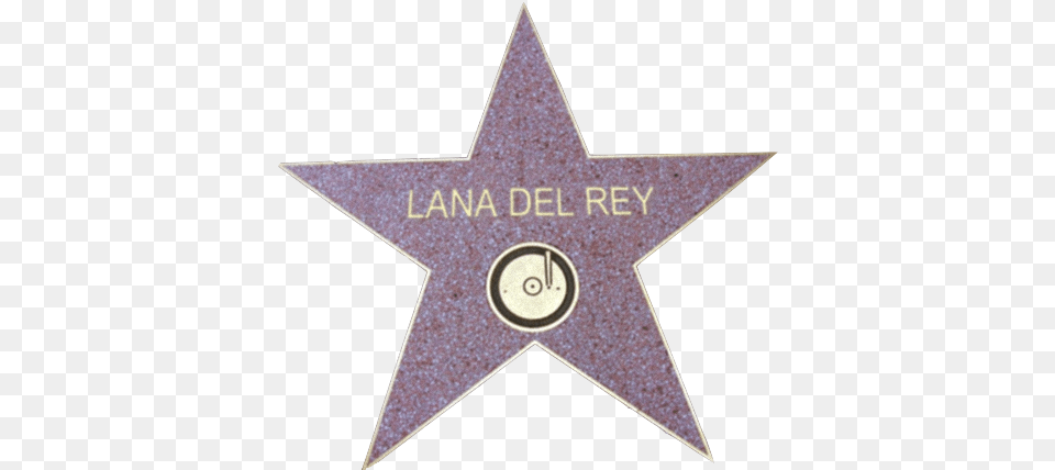 Star And Lana Del Rey Walk Of Fame, Star Symbol, Symbol Png Image