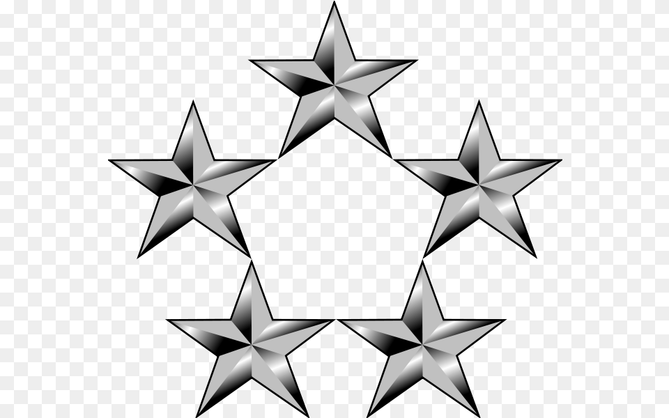 Star Army Save Transparent Game Of The Generals 5 Star General, Symbol, Star Symbol, Chandelier, Lamp Free Png