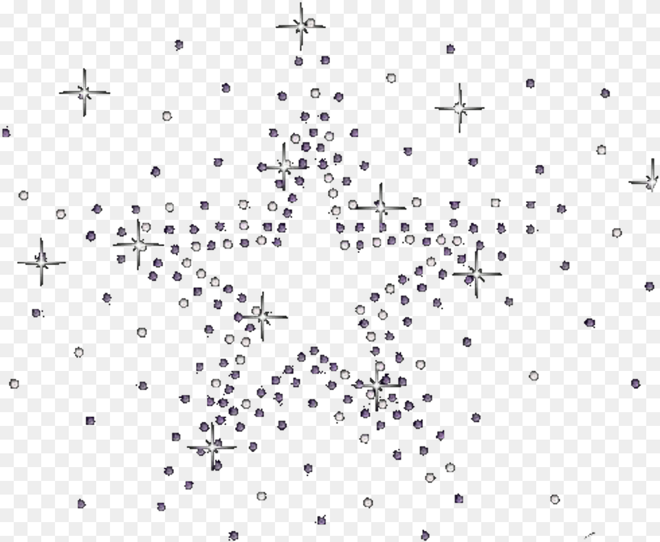 Star Bling Rhinestone Star, Nature, Night, Outdoors, Starry Sky Free Png Download