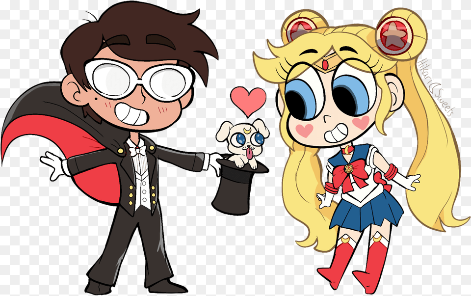 Star Butterfly And Marco Chibi, Publication, Book, Comics, Baby Png