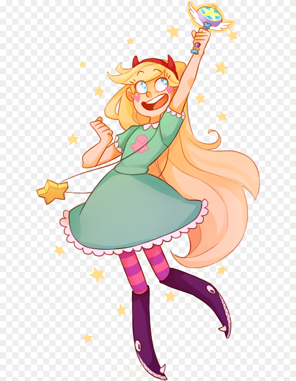 Star Butterfly Image Star Vs As Do Mal Fanart, Book, Comics, Publication, Person Free Png Download