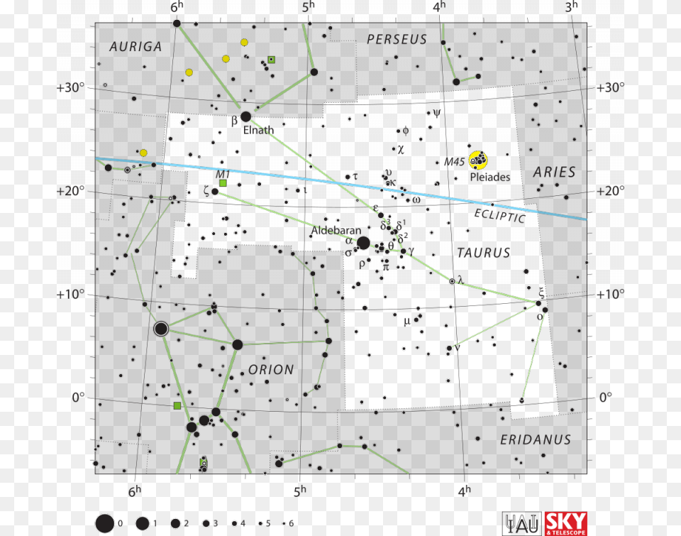 Star Chart Of Constellation Taurus Taurus Constellation Star Map, Nature, Night, Outdoors, Scoreboard Free Png