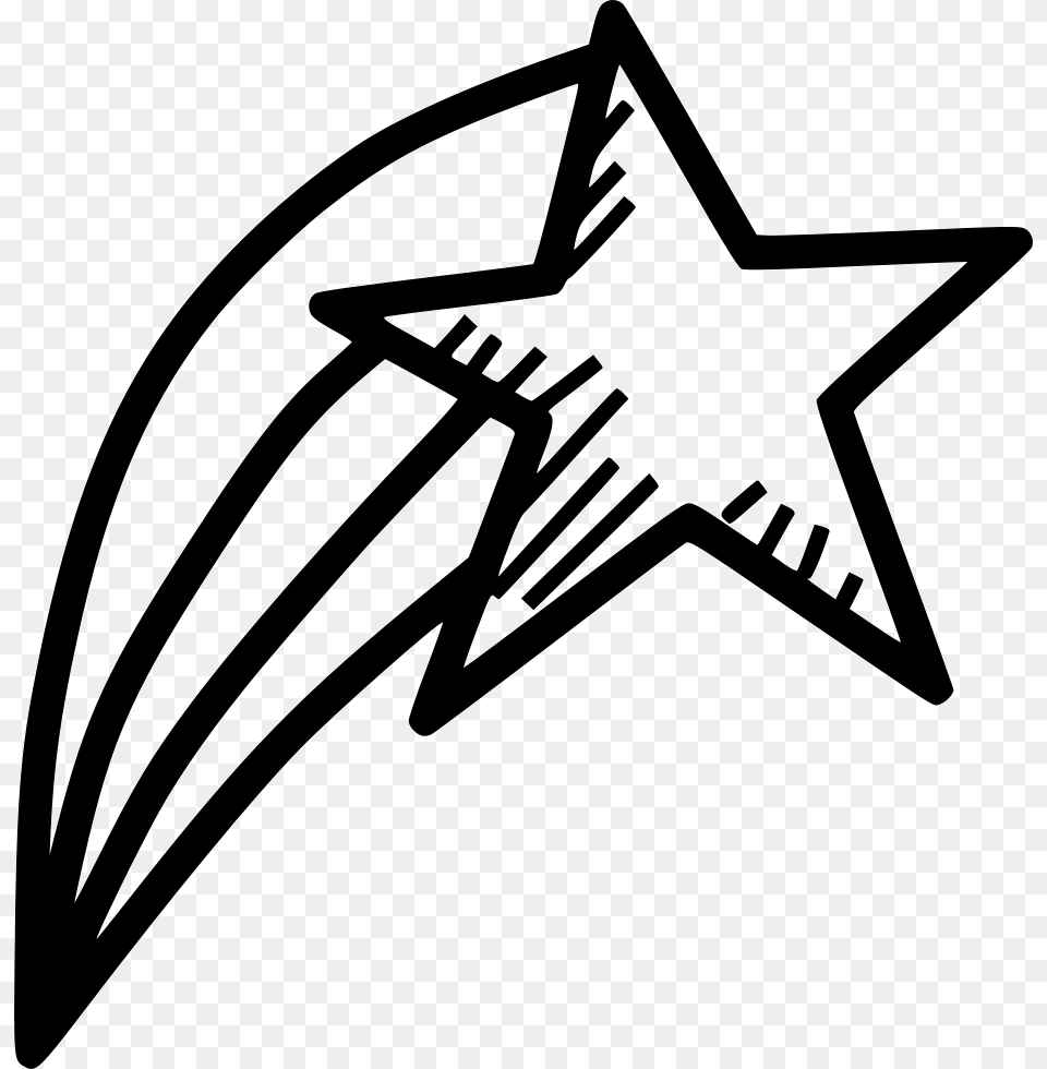Star Christmas Shine Line Art, Star Symbol, Symbol, Bow, Weapon Free Png Download
