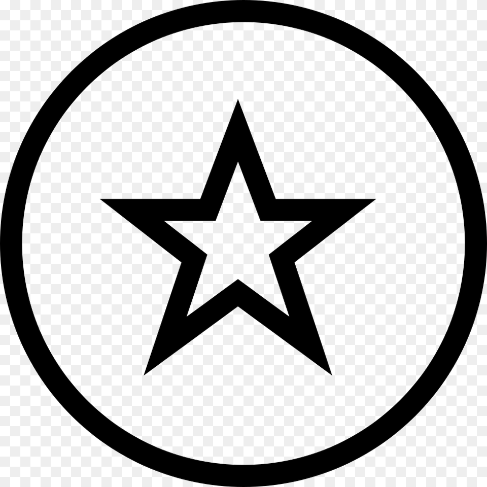 Star Circle Star Circle Icon, Star Symbol, Symbol, Ammunition, Grenade Free Png Download