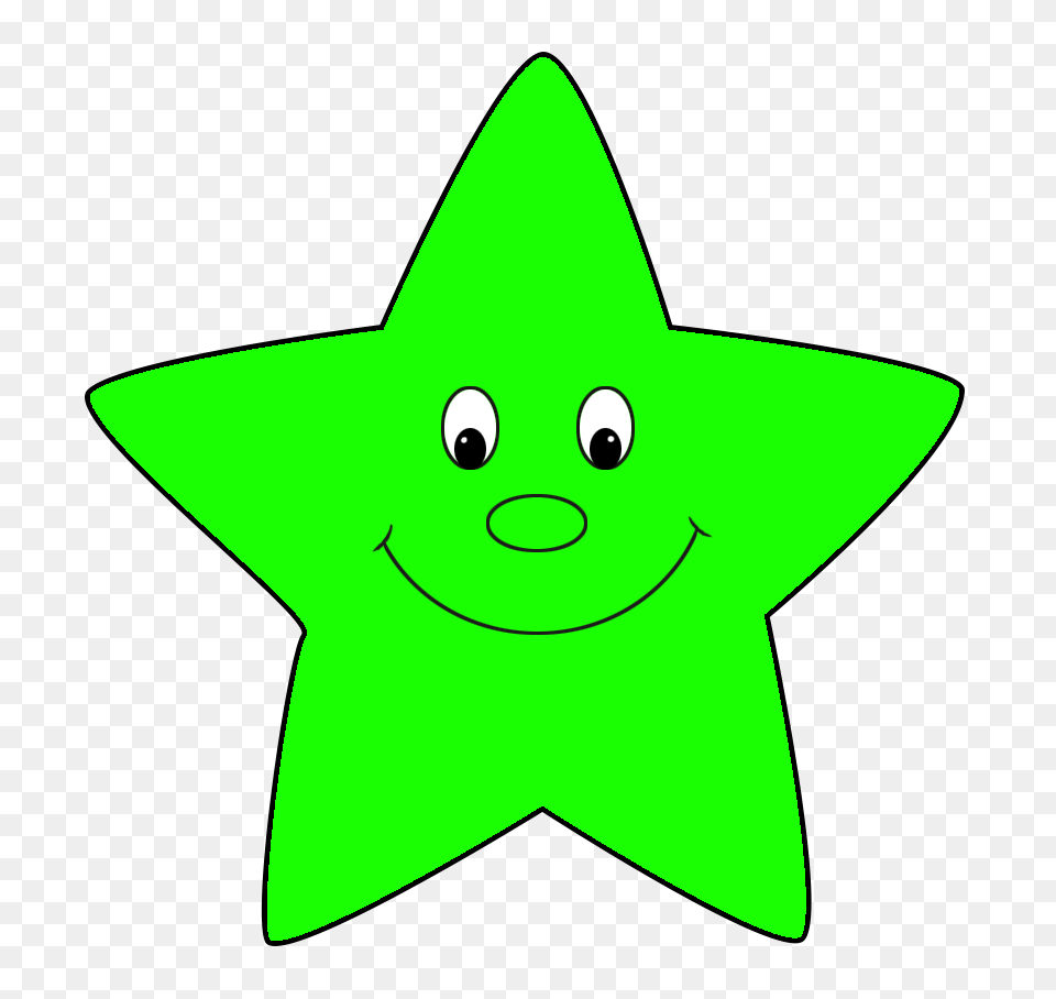 Star Clip Art, Green, Star Symbol, Symbol, Animal Free Png Download