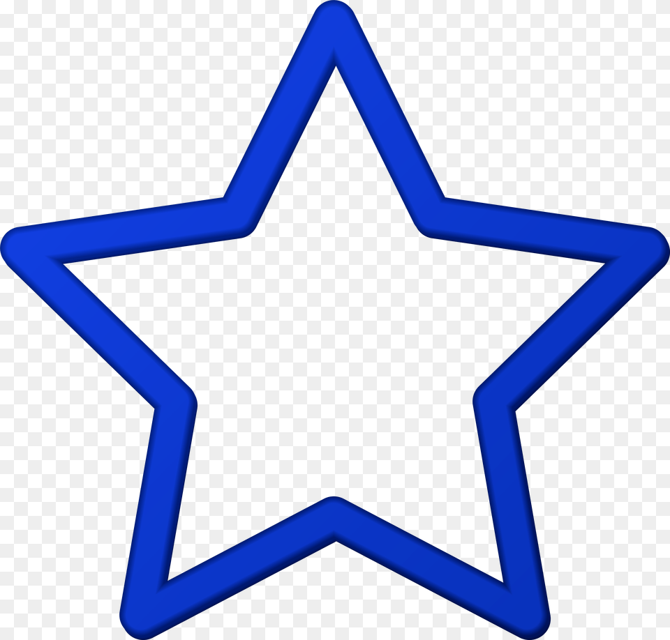 Star Clipart Picture Frame Blue Border Transparent, Star Symbol, Symbol, Blackboard Free Png Download