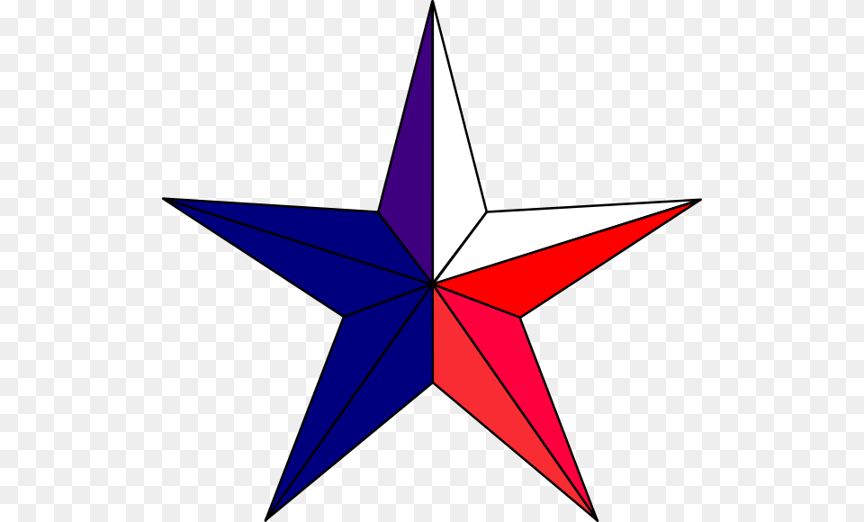 Star Clipart Red And Blue, Star Symbol, Symbol, Animal, Fish Free Transparent Png