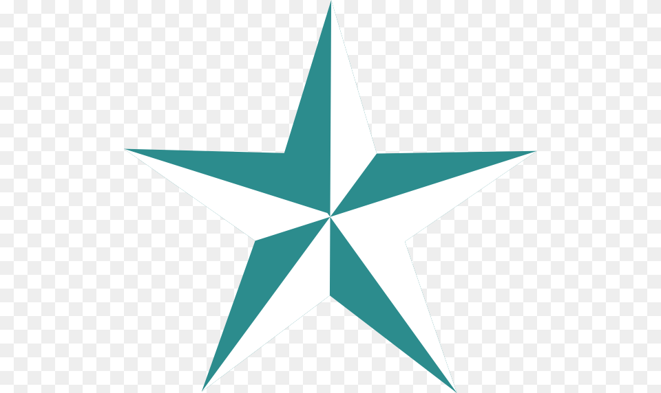 Star Clipart Teal, Star Symbol, Symbol, Animal, Fish Png