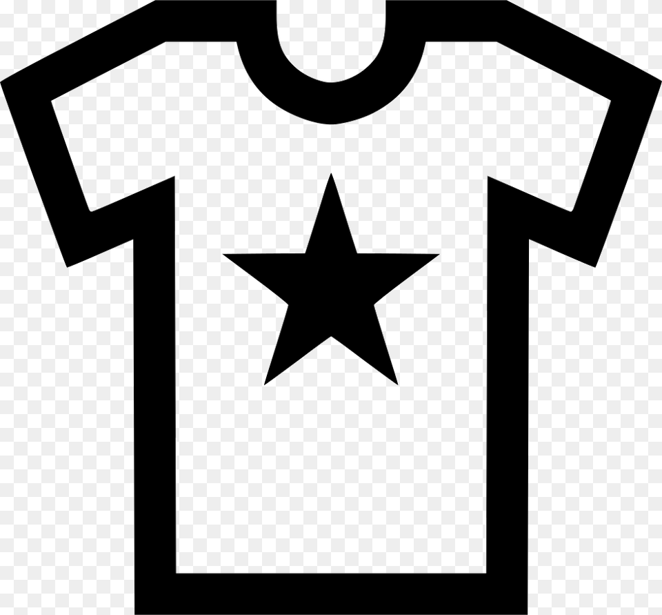 Star Clothing Tshirt Shirt Teen Icon Download, Star Symbol, Symbol, T-shirt Free Png