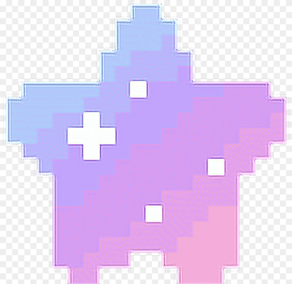 Star Colorful Purple Kawaii Cute Tumblr Pink Tumblrgirl Star Pixel, First Aid Free Transparent Png