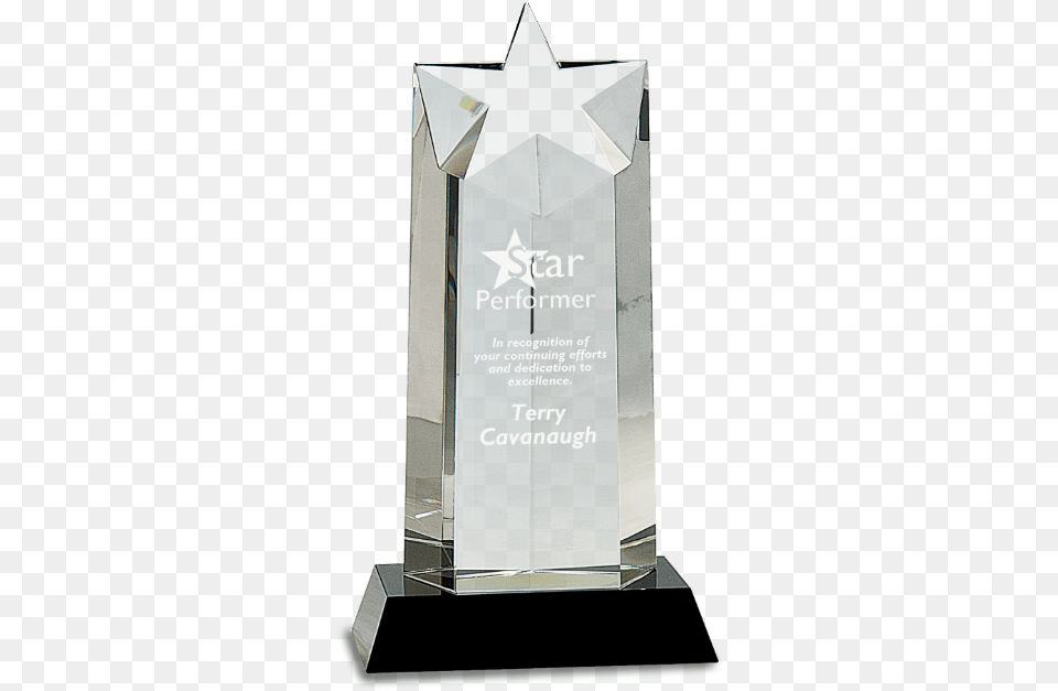 Star Column Trophy Award Trophy Crystal Png