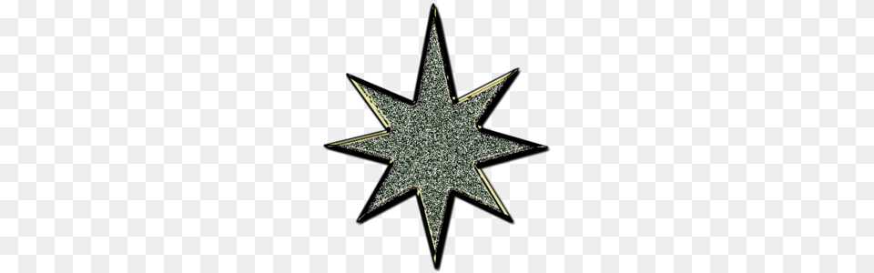 Star D Glitter Black Free, Star Symbol, Symbol, Cross Png Image