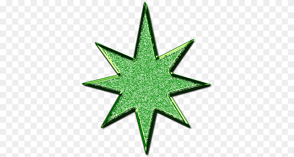 Star D Glitter Green Images, Star Symbol, Symbol Png