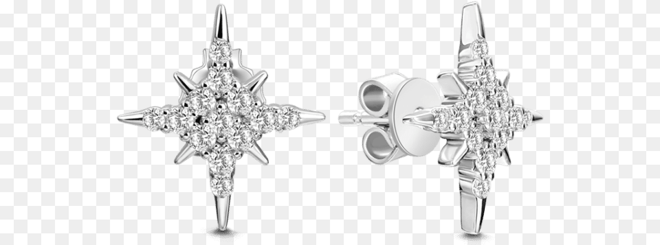 Star Earrings, Accessories, Diamond, Earring, Gemstone Png Image