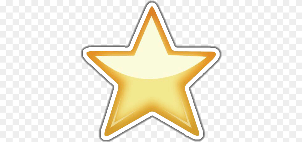 Star Emoji Emoticon Estrella Overlay Amarillo Yellow Overlay Amarillo, Star Symbol, Symbol, Cross Png Image