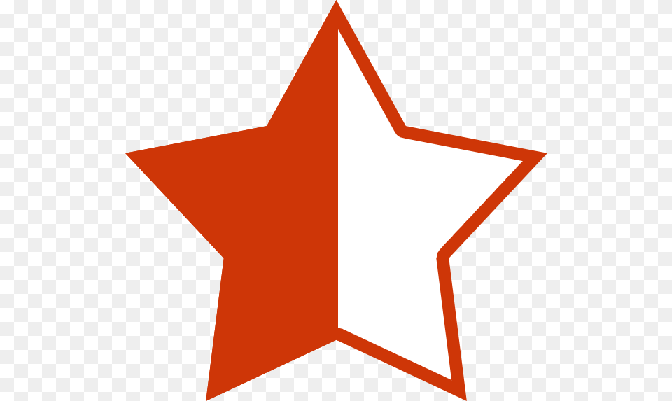 Star Emoji Half, Star Symbol, Symbol Free Png Download