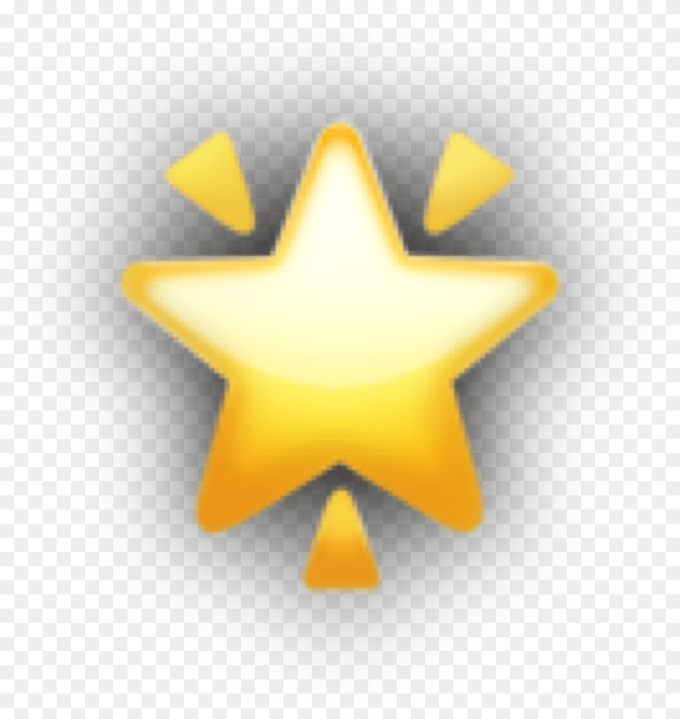 Star Emoji Iphoneemoji Shine Sticker By Language, Star Symbol, Symbol, Lighting Free Png Download